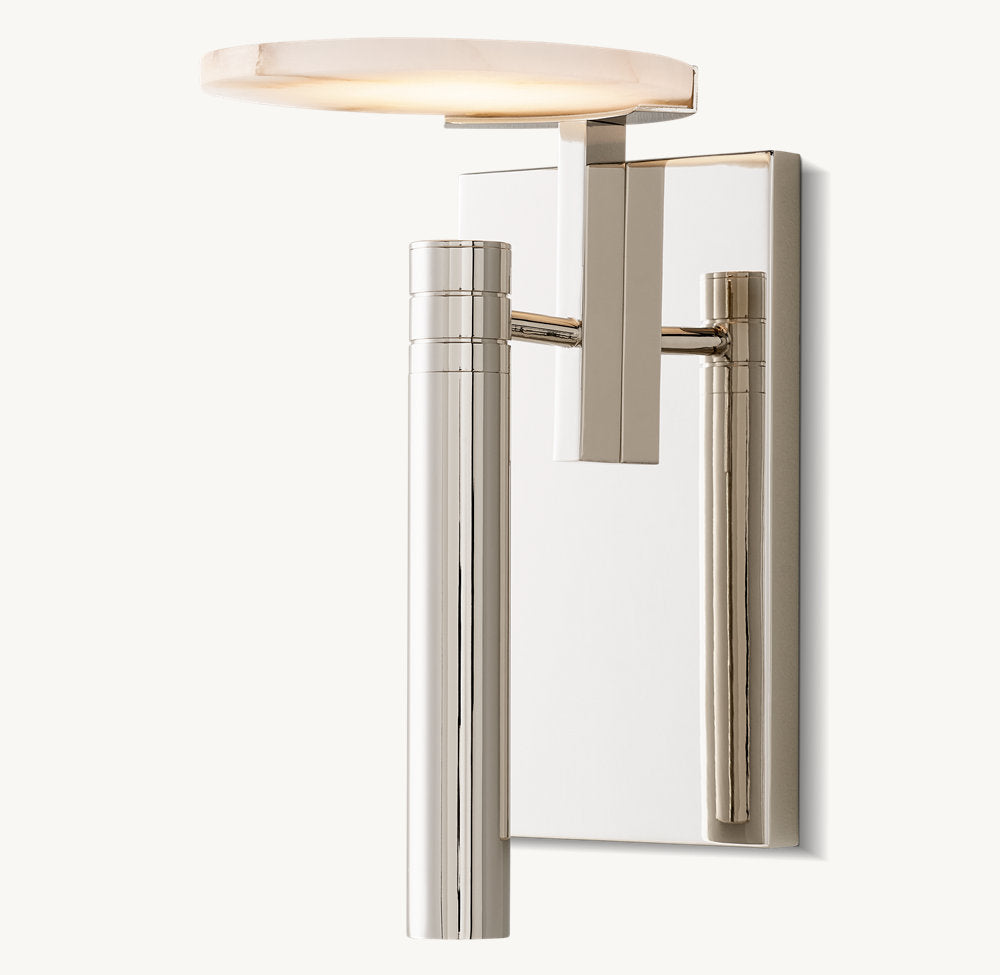 Alabaster Disc LED Wall Sconce