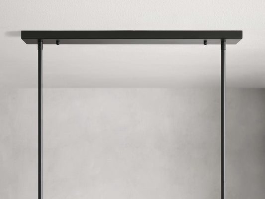 Blown Glass Globe Linear Chandelier