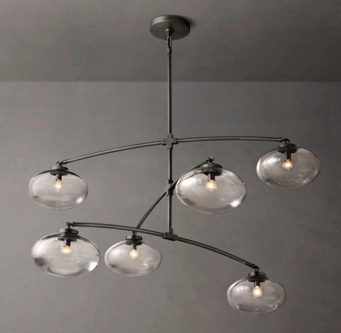 Floating Clear Globe Mobile Chandelier
