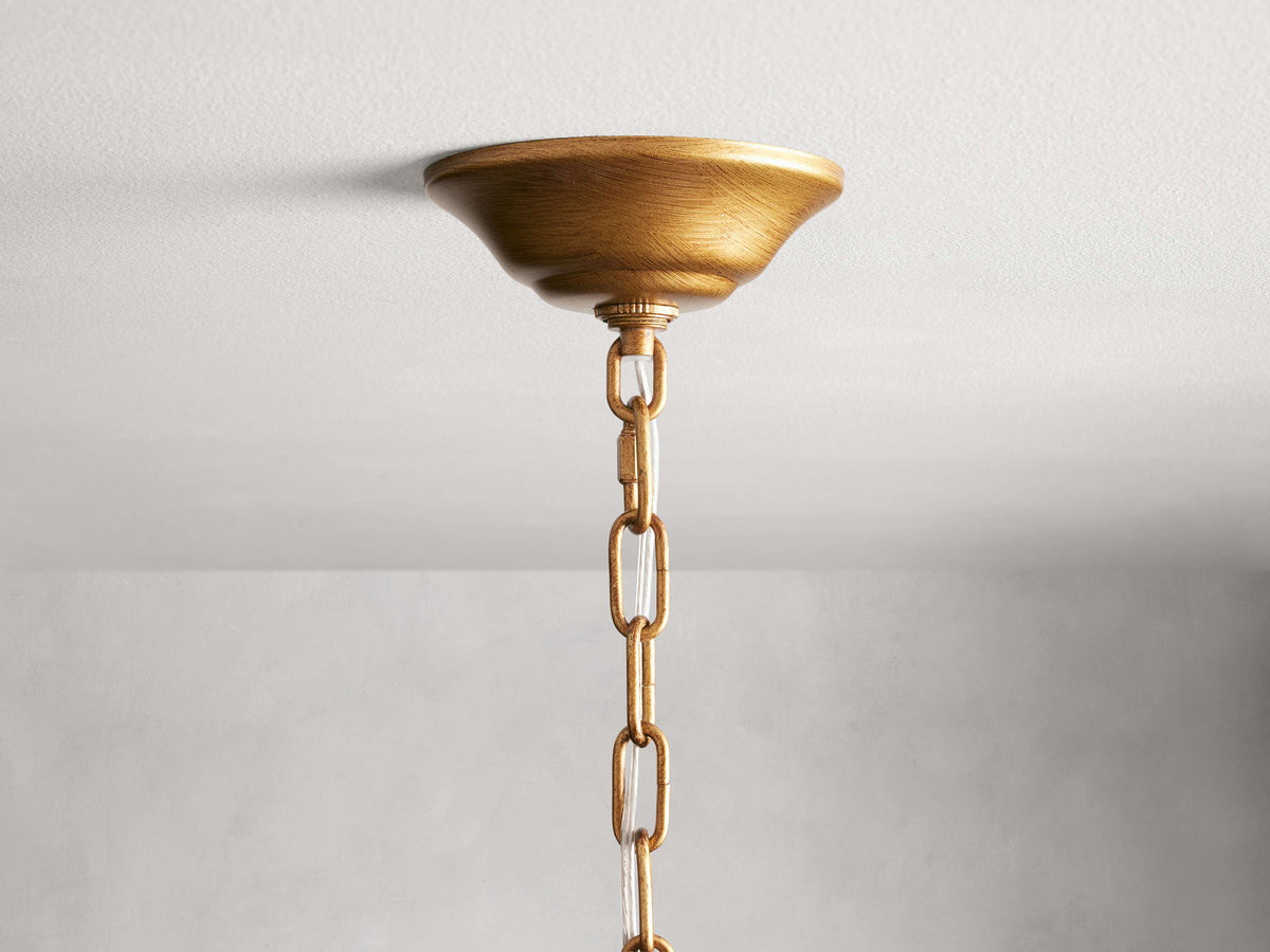 Gilded Botanical Branch Chandelier