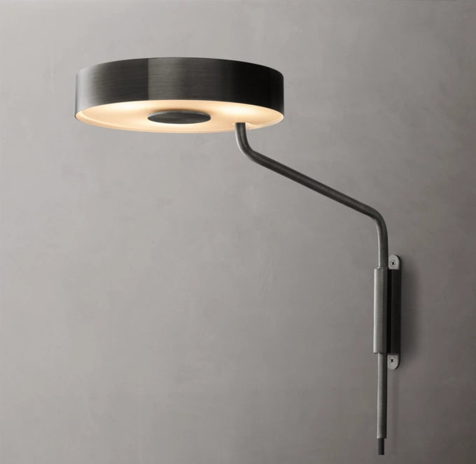 Plug-In Brass Rotating Task Sconce