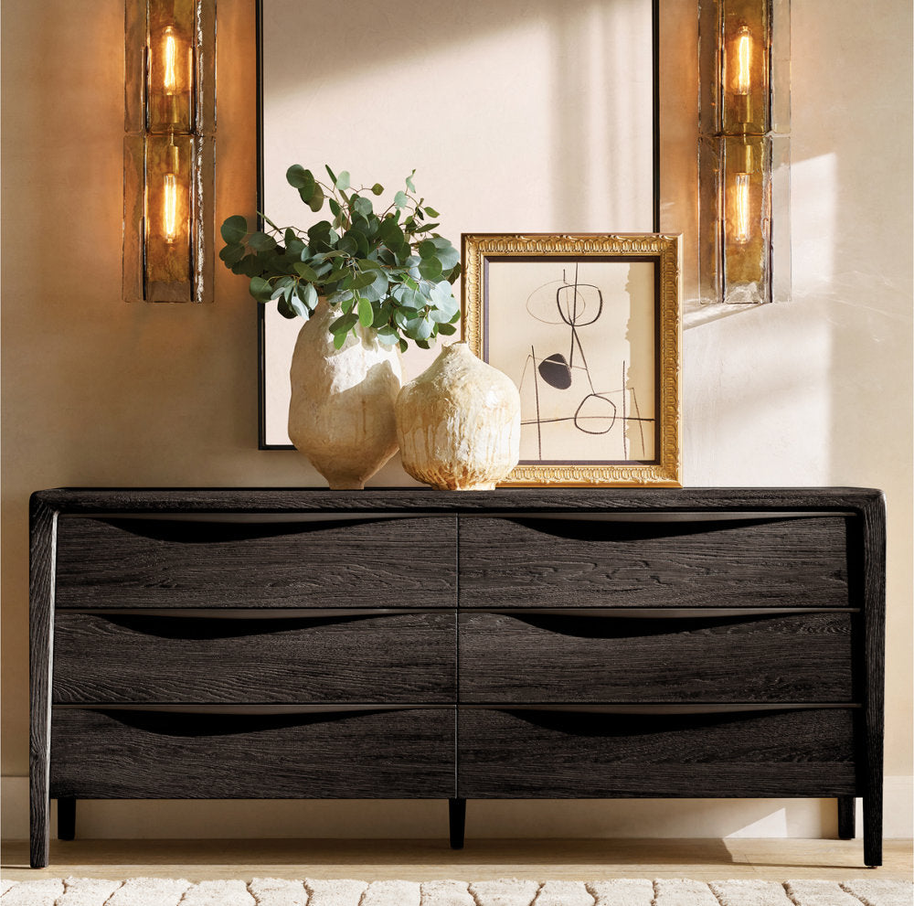 Rippled Smoke Glass Bar Sconce