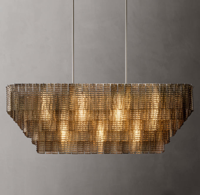 Smoked Glass Pavilion Chandelier