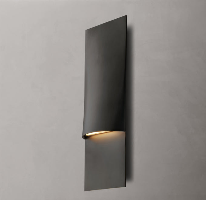 Solid Brass Linear LED Outdoor Sconce
