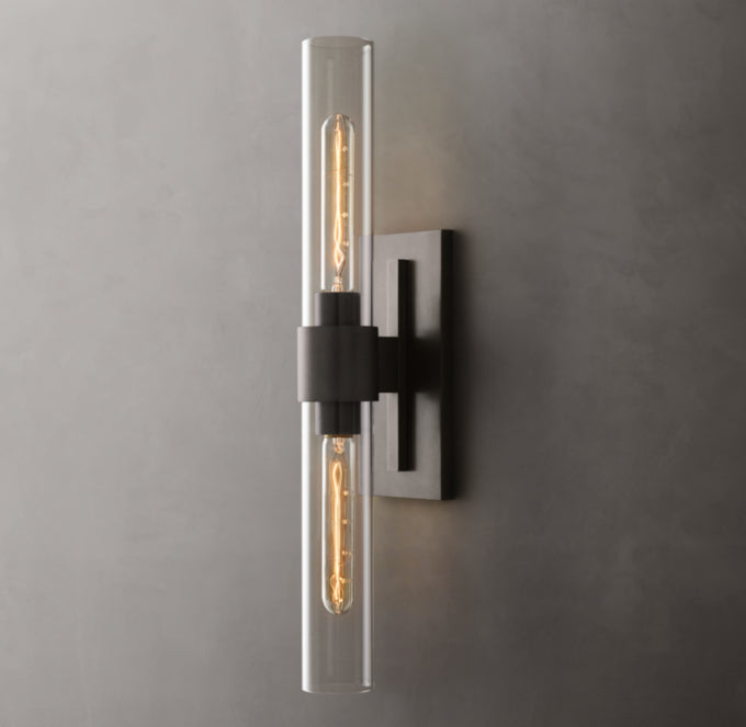 Ultra-Warm Blown Glass Linear Sconce