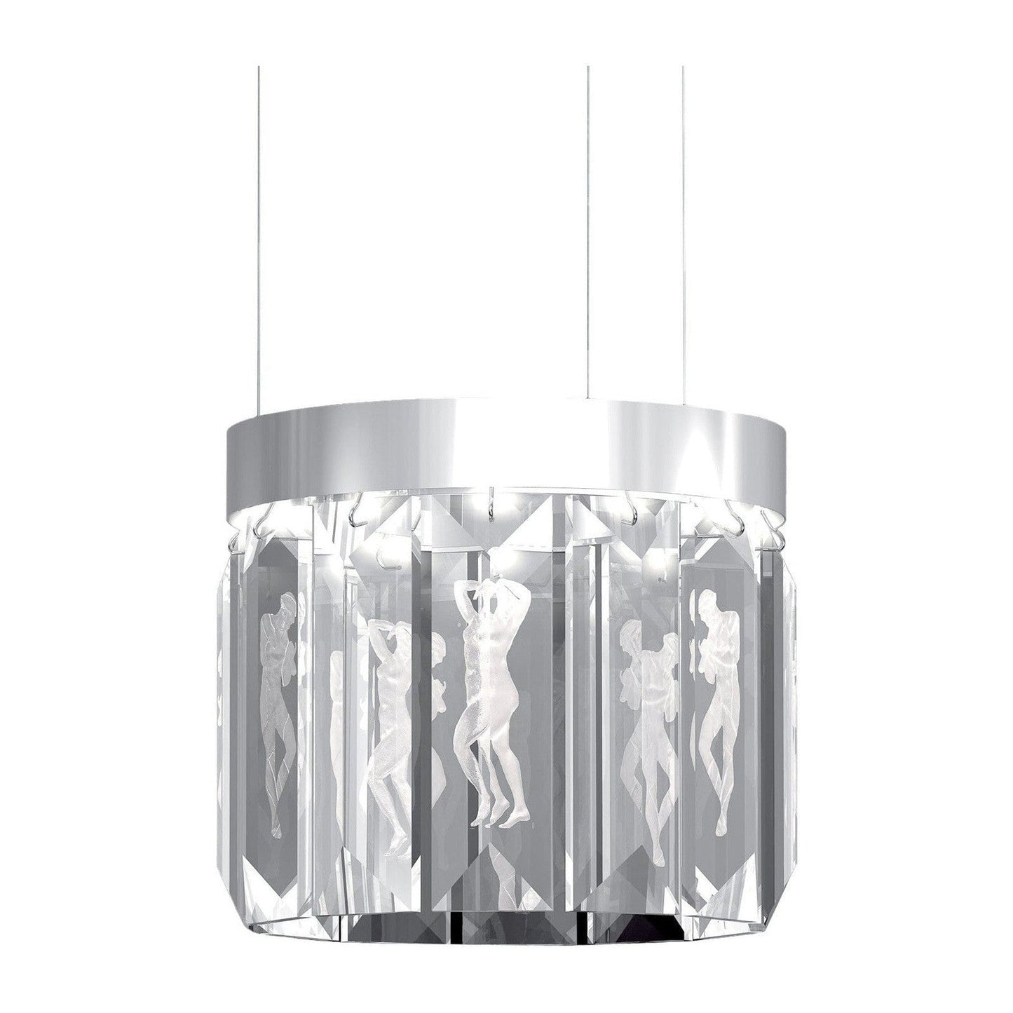 12-Prism Circular LED Crystal Chandelier / Default Title