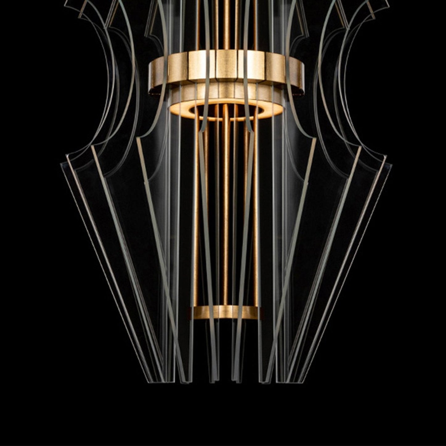 20.5-Inch Carved Crystal LED Pendant