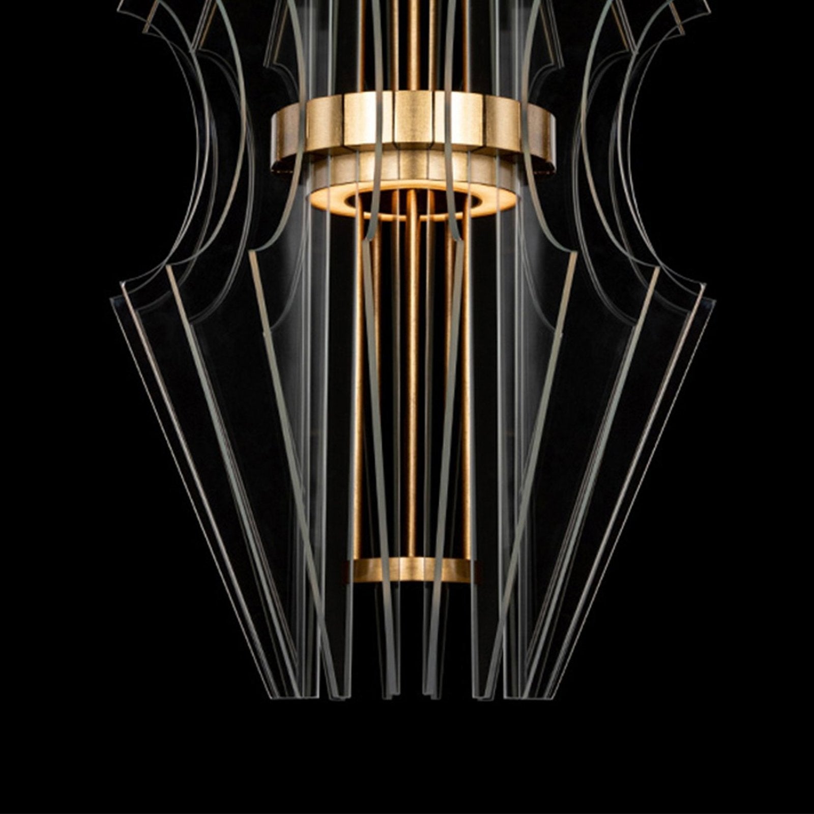 20.5-Inch Carved Crystal LED Pendant