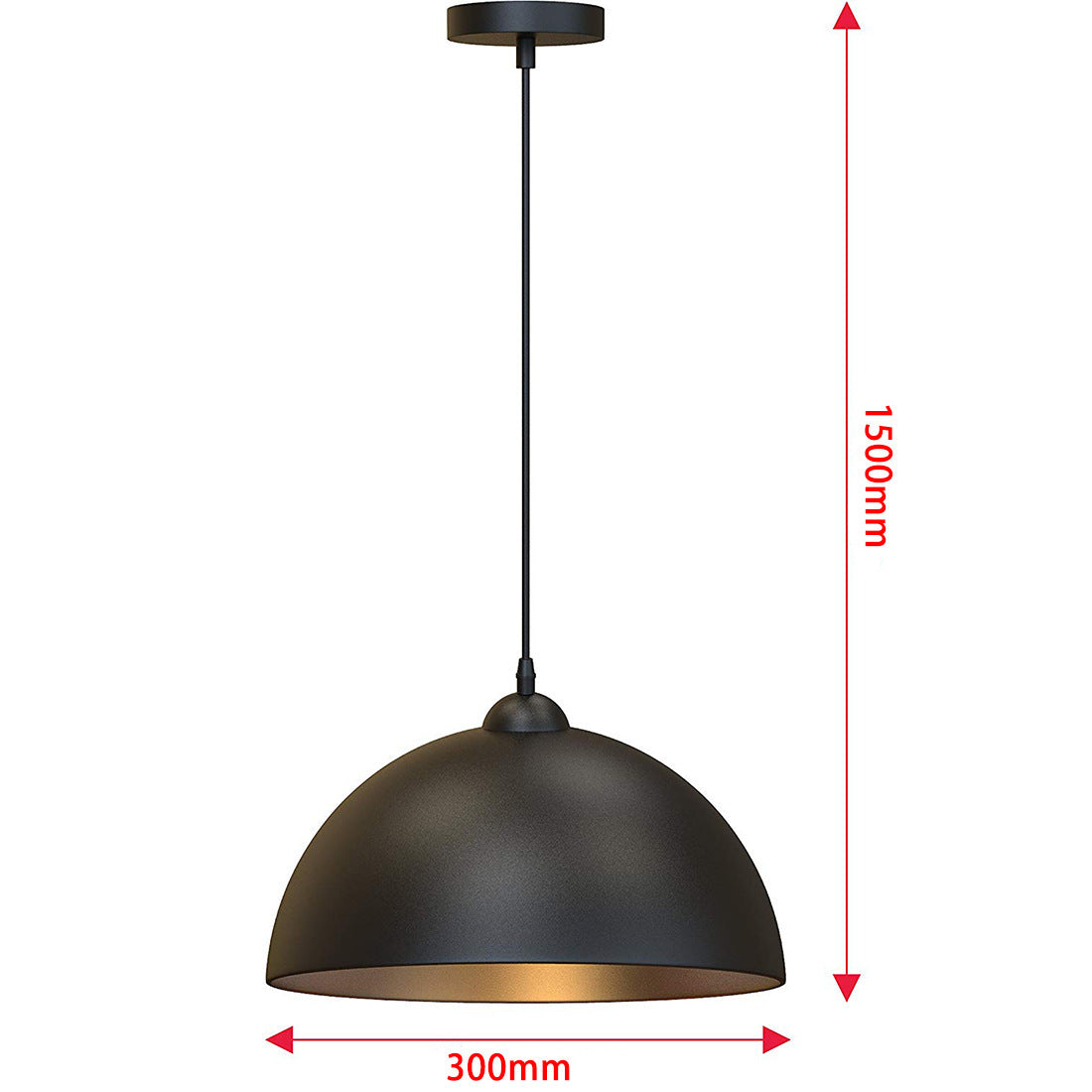 30cm Retro Industrial Pendant Light
