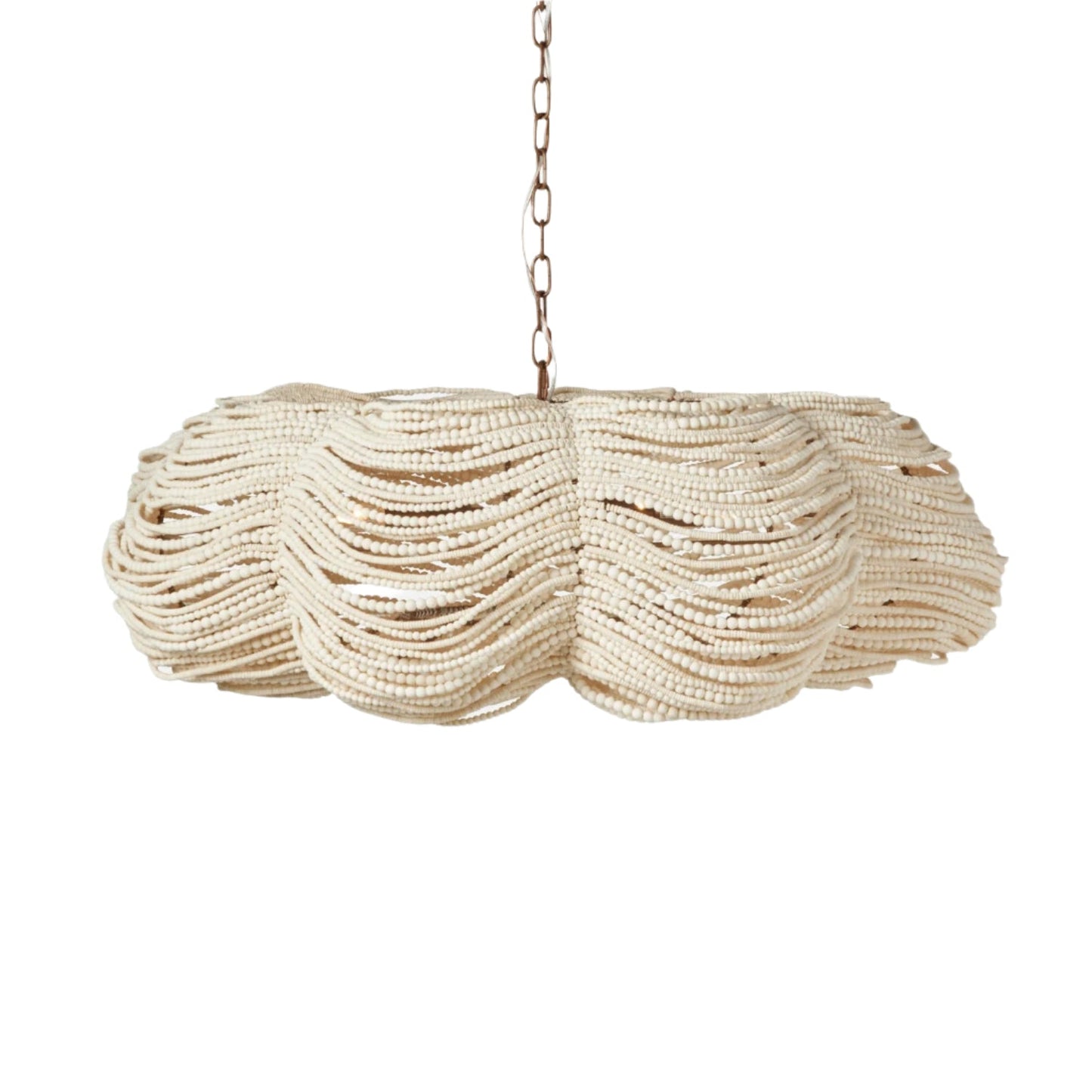 42-Inch Adjustable Bronze or White Chandelier