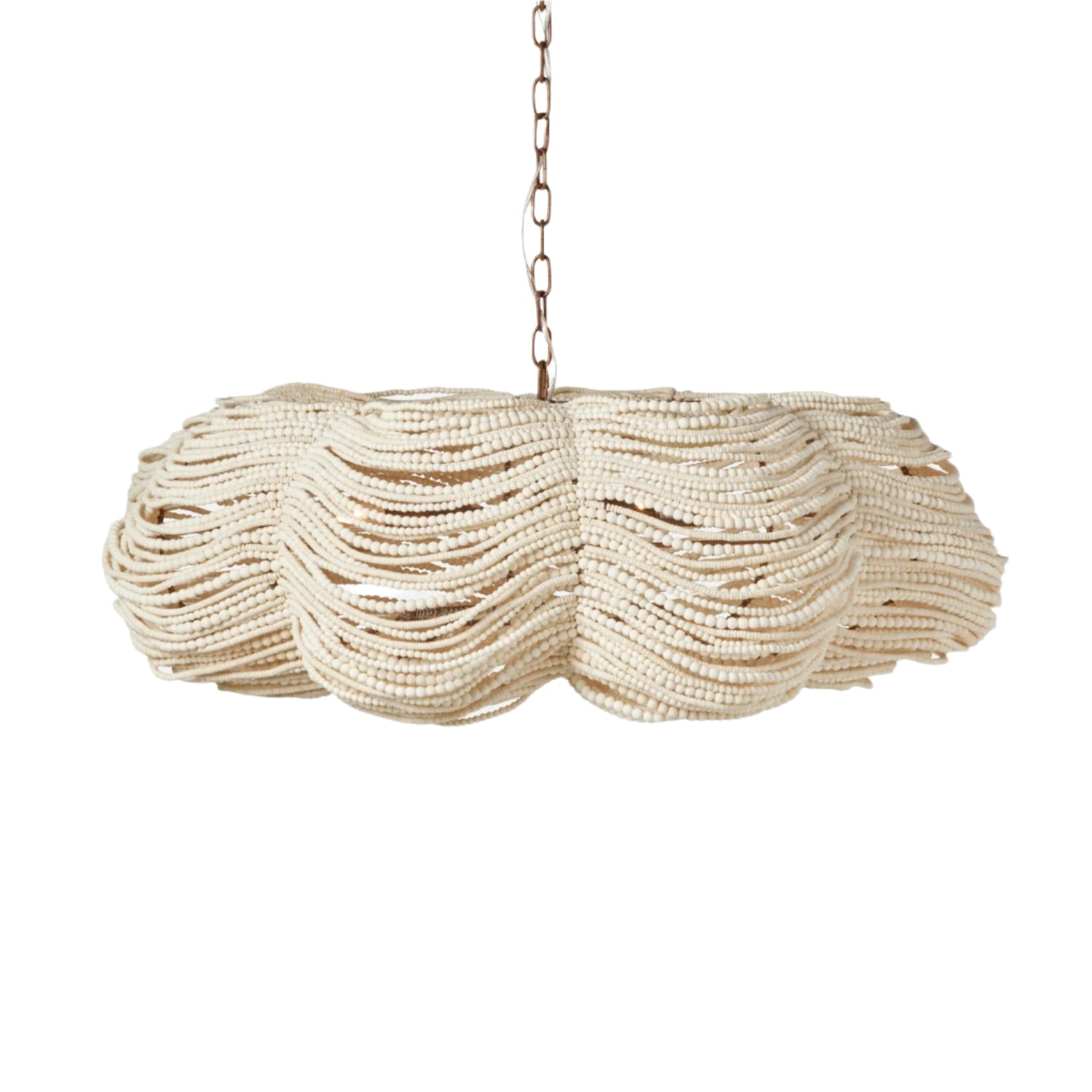 42-Inch Adjustable Bronze or White Chandelier
