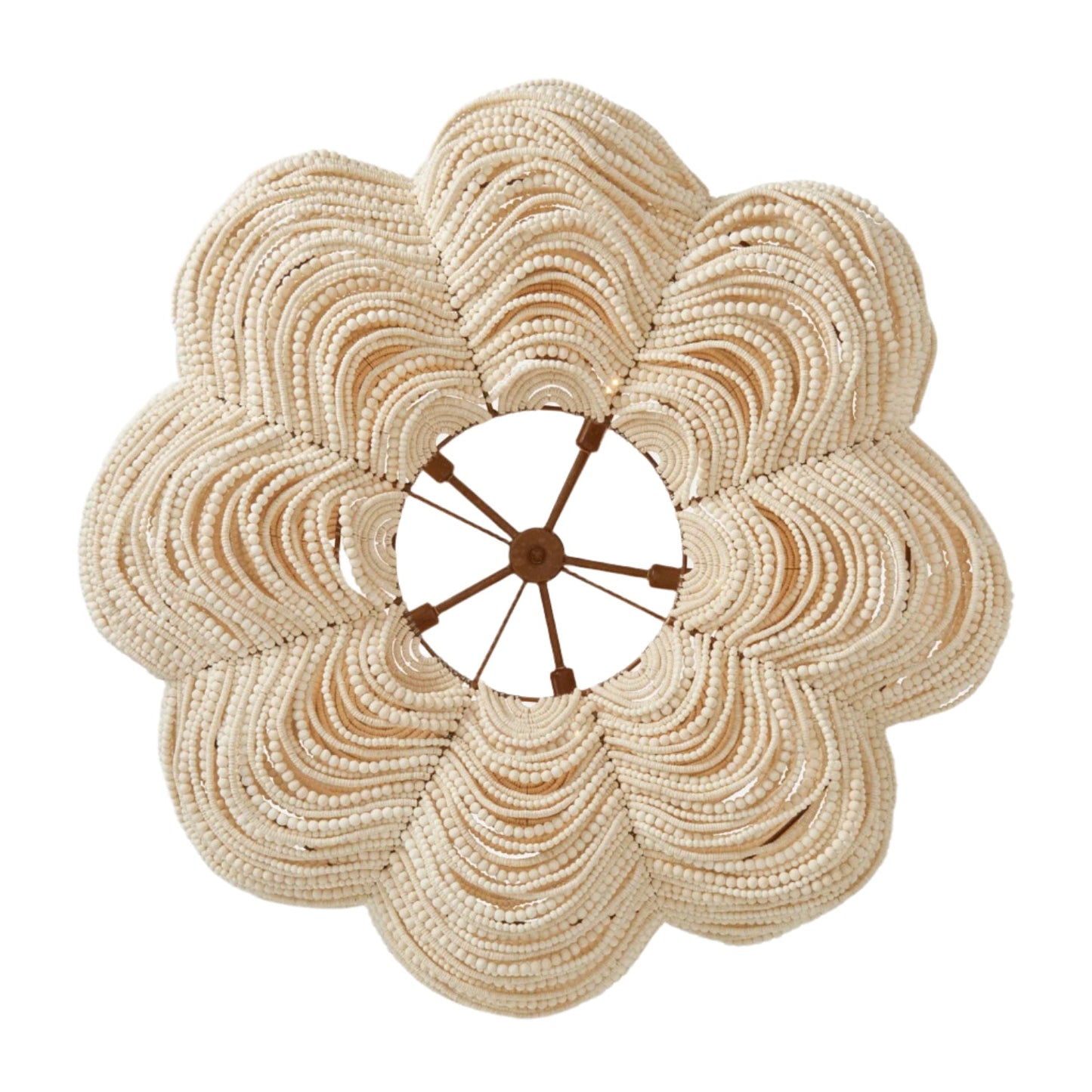 42-Inch Adjustable Bronze or White Chandelier