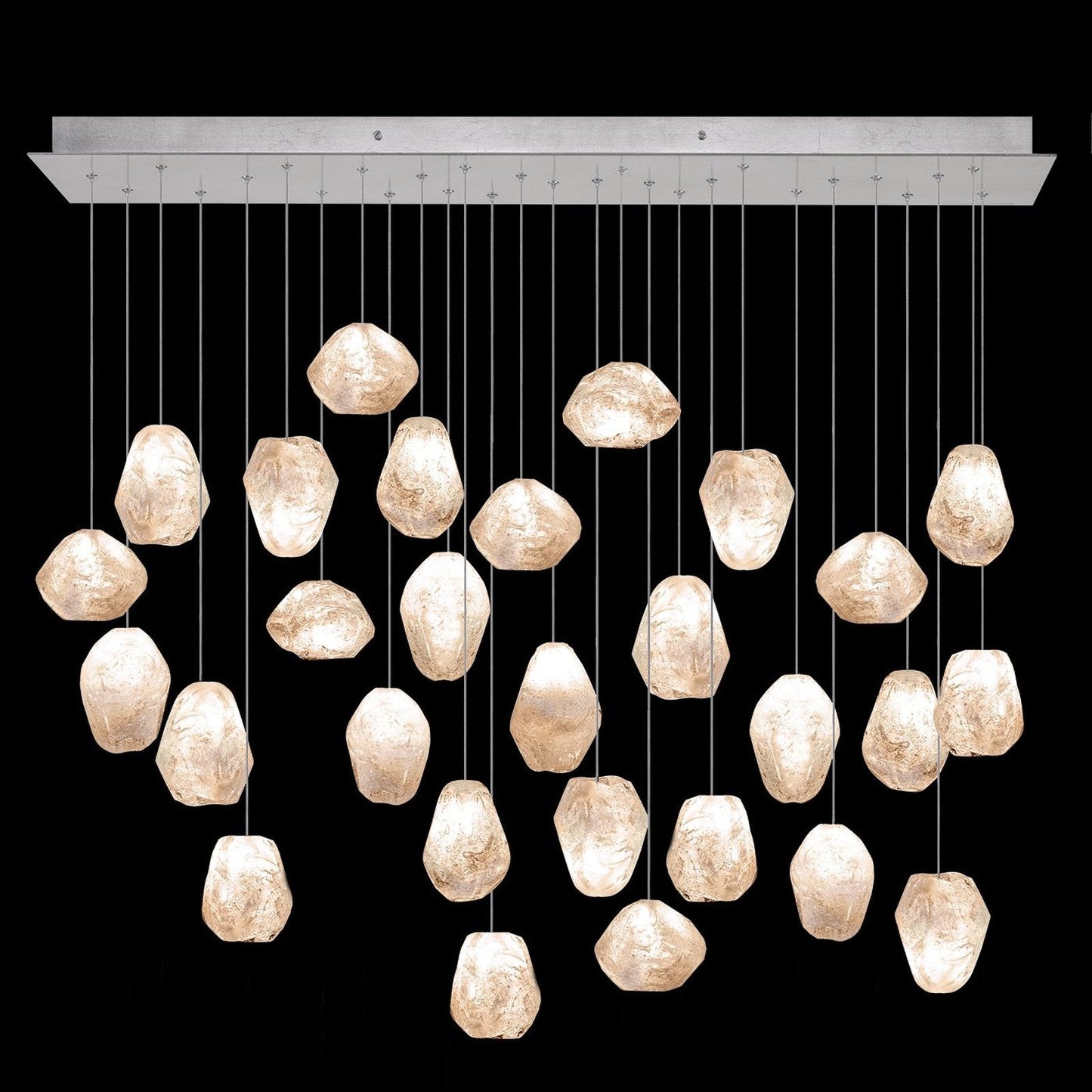 54-Inch Natural Quartz Glass Pendant