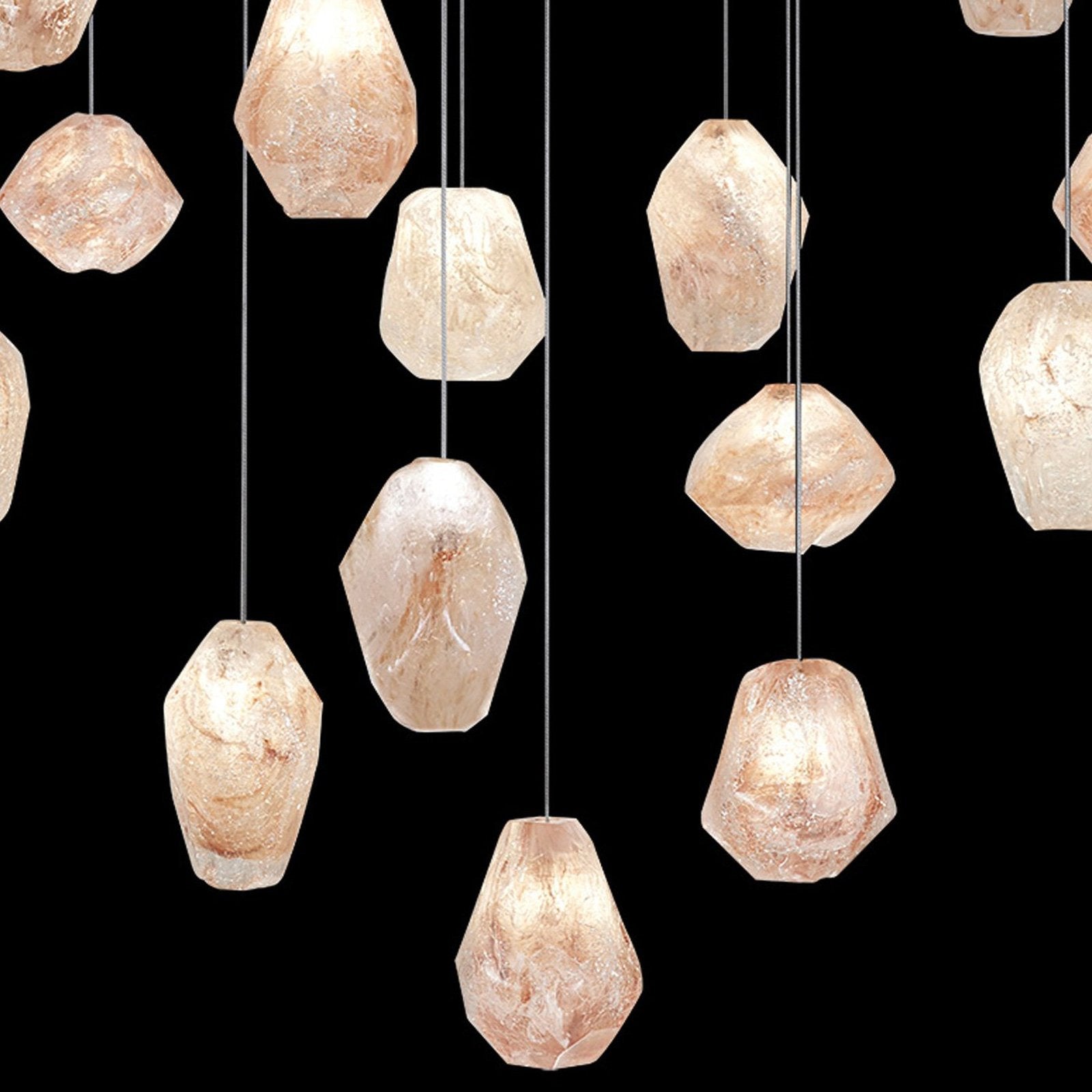 54-Inch Natural Quartz Glass Pendant