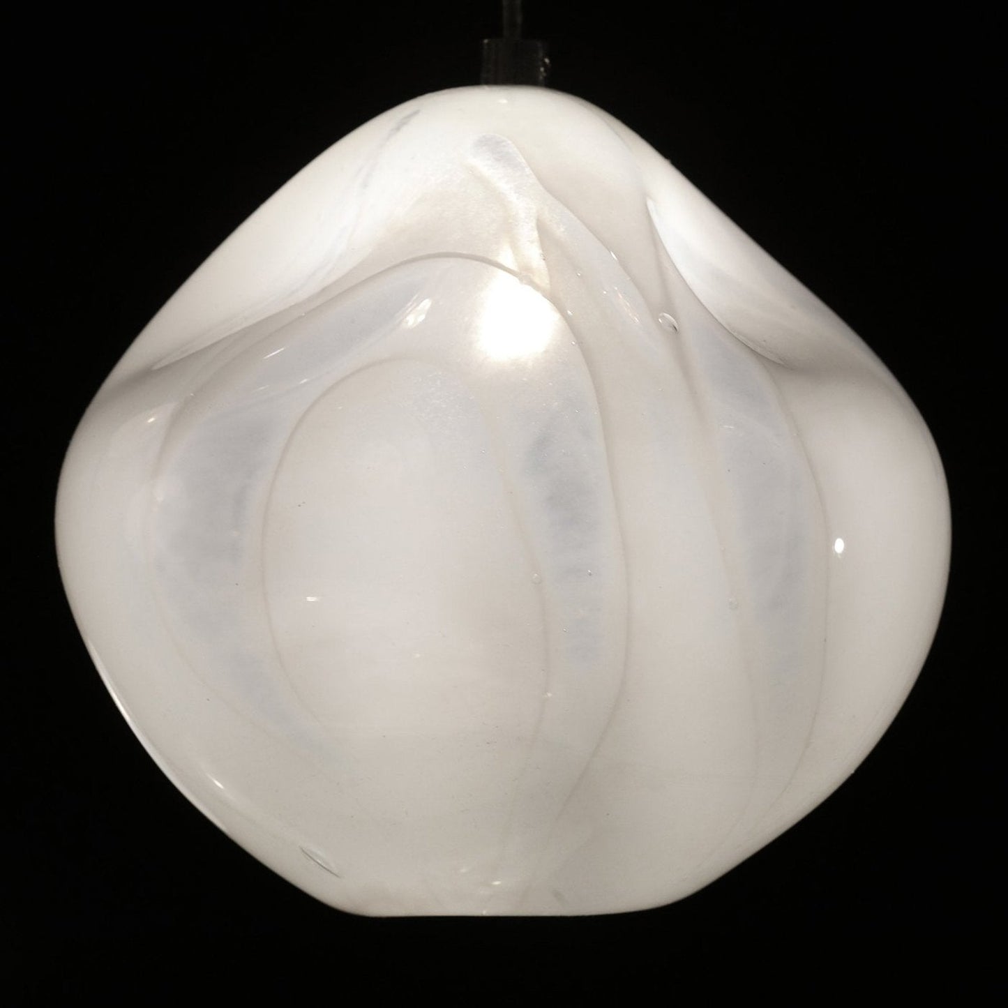 9-Inch Handblown Sculptural Glass Pendant