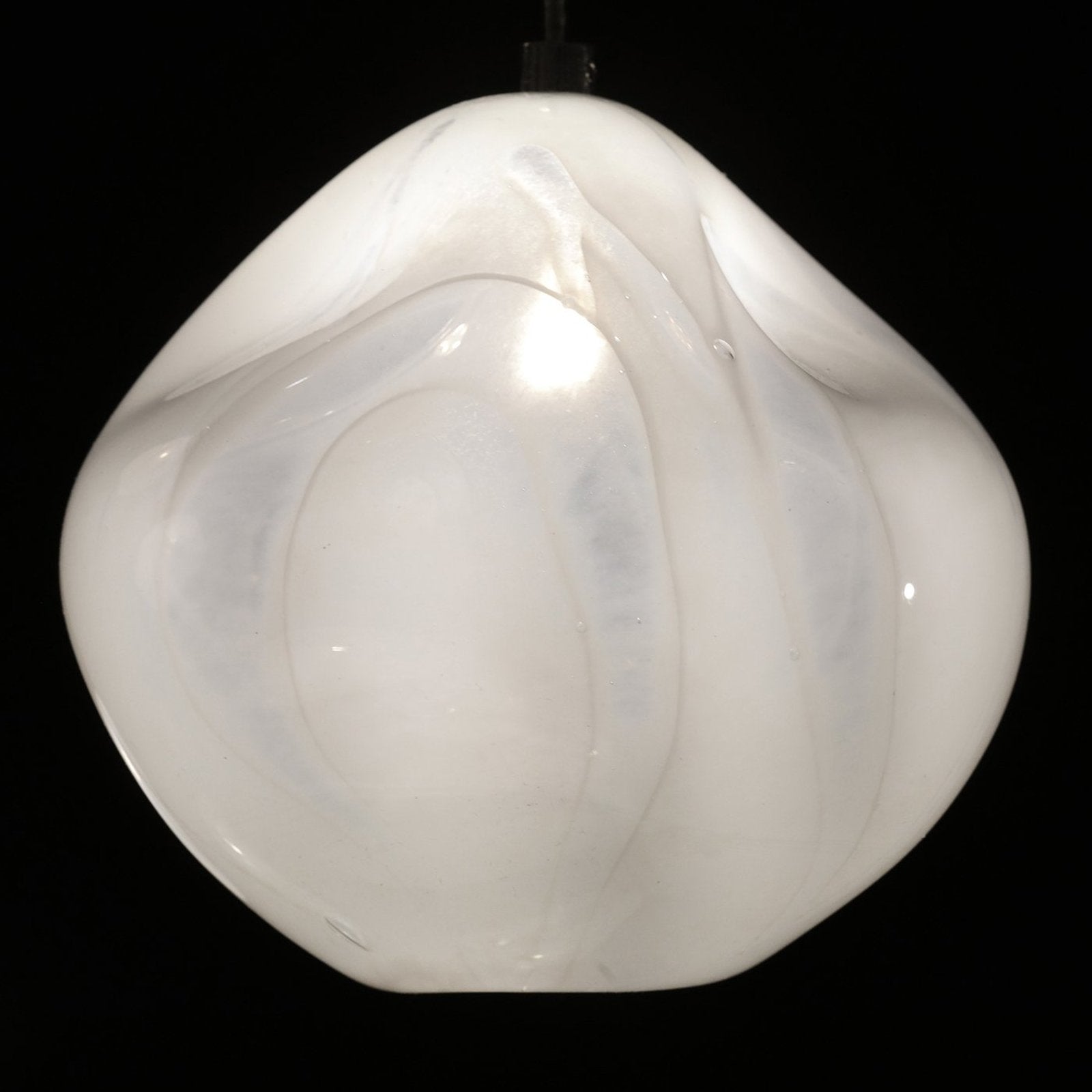 9-Inch Handblown Sculptural Glass Pendant