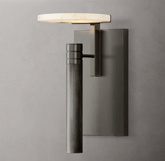 Alabaster Disc LED Wall Sconce