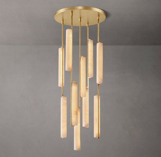 Alabaster Prism Column LED Chandelier