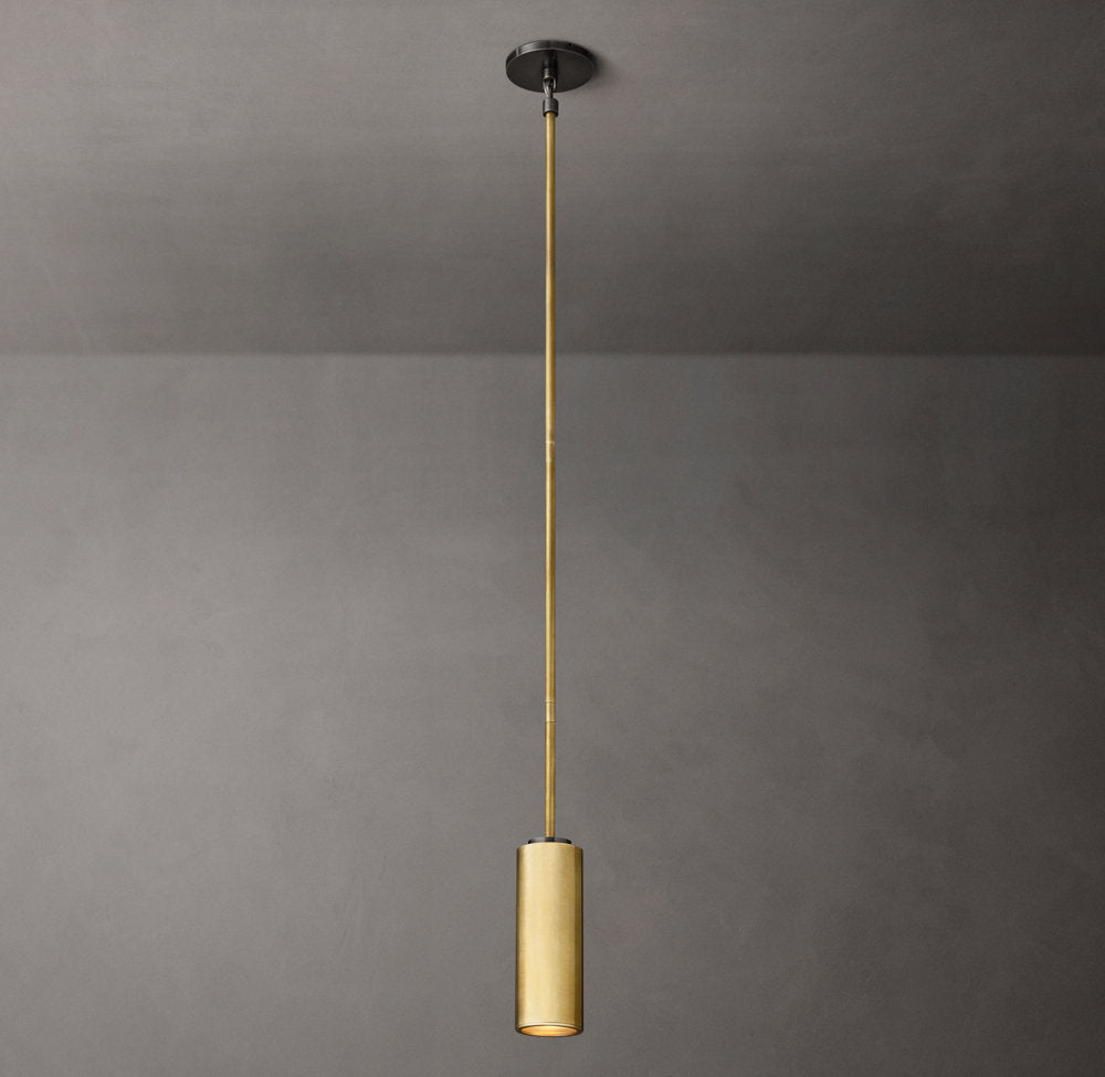 Architectural Brass Spotlight Pendant