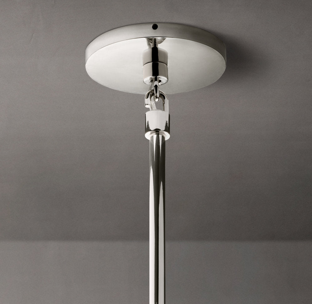 Architectural Brass Spotlight Pendant