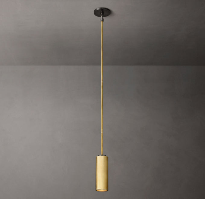 Architectural Brass Spotlight Pendant