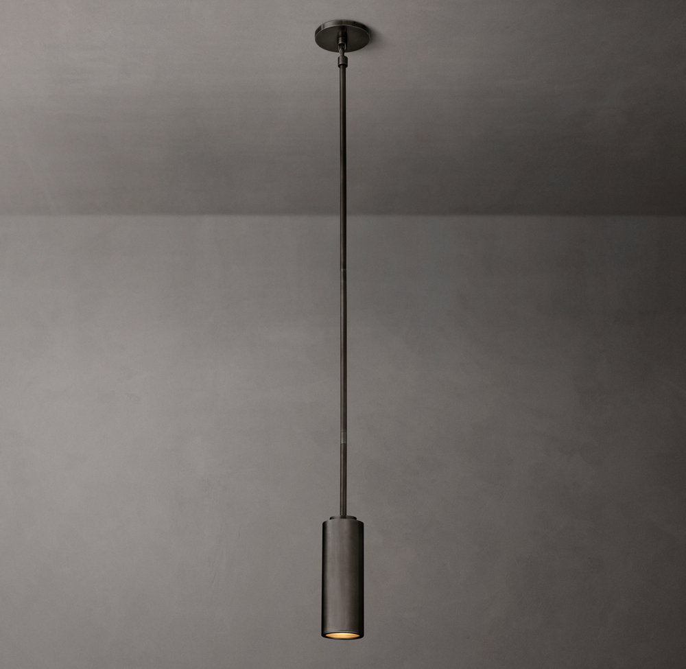 Architectural Brass Spotlight Pendant