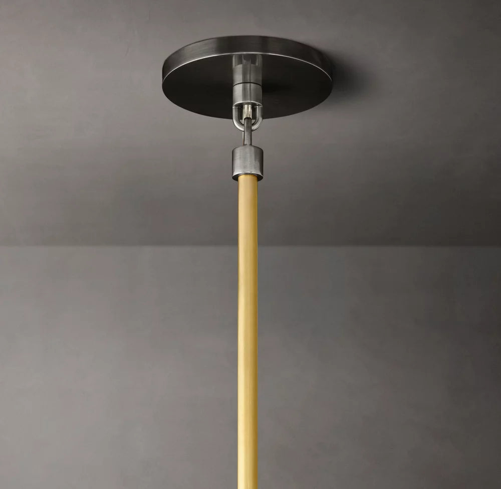 Architectural Brass Spotlight Pendant