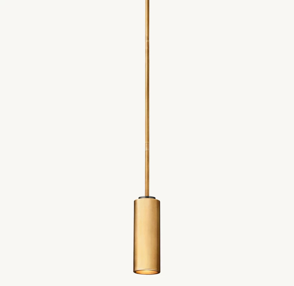 Architectural Brass Spotlight Pendant
