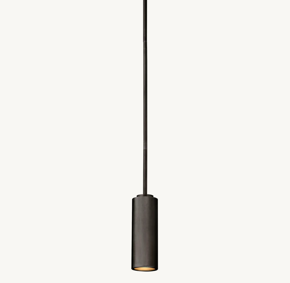 Architectural Brass Spotlight Pendant