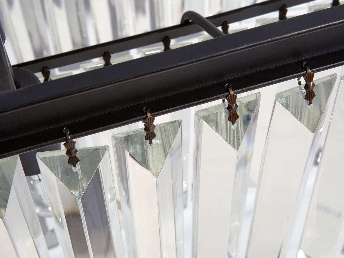 Art Deco Crystal Tiered Island Chandelier