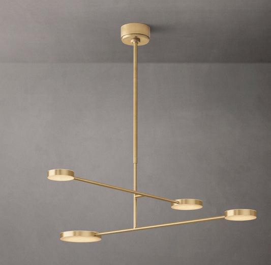 Articulating Alabaster Mobile Chandelier