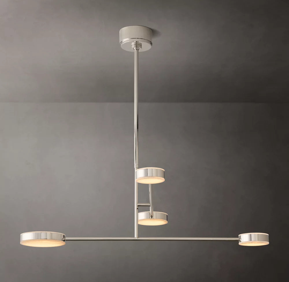 Articulating Alabaster Mobile Chandelier