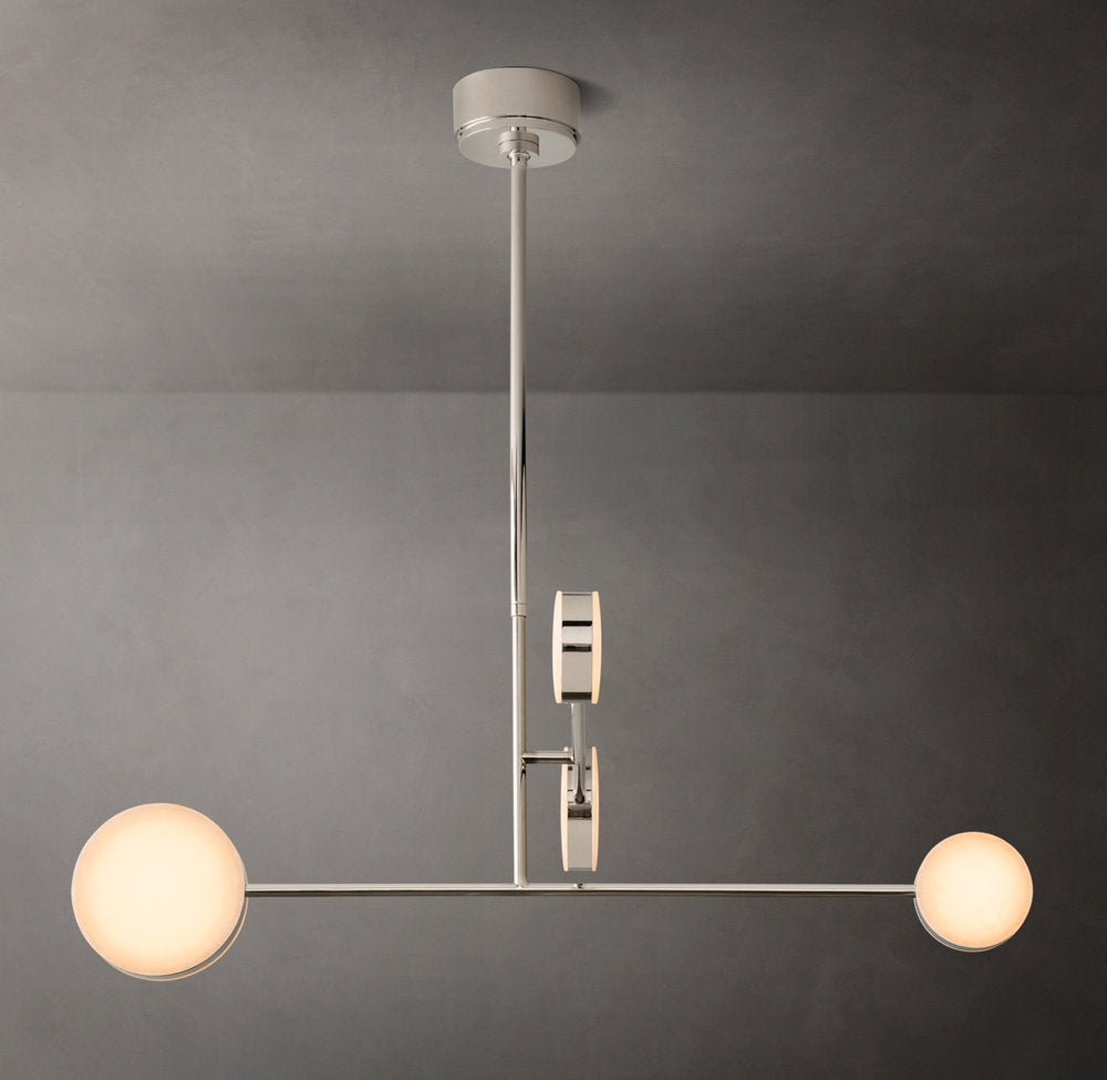 Articulating Alabaster Mobile Chandelier