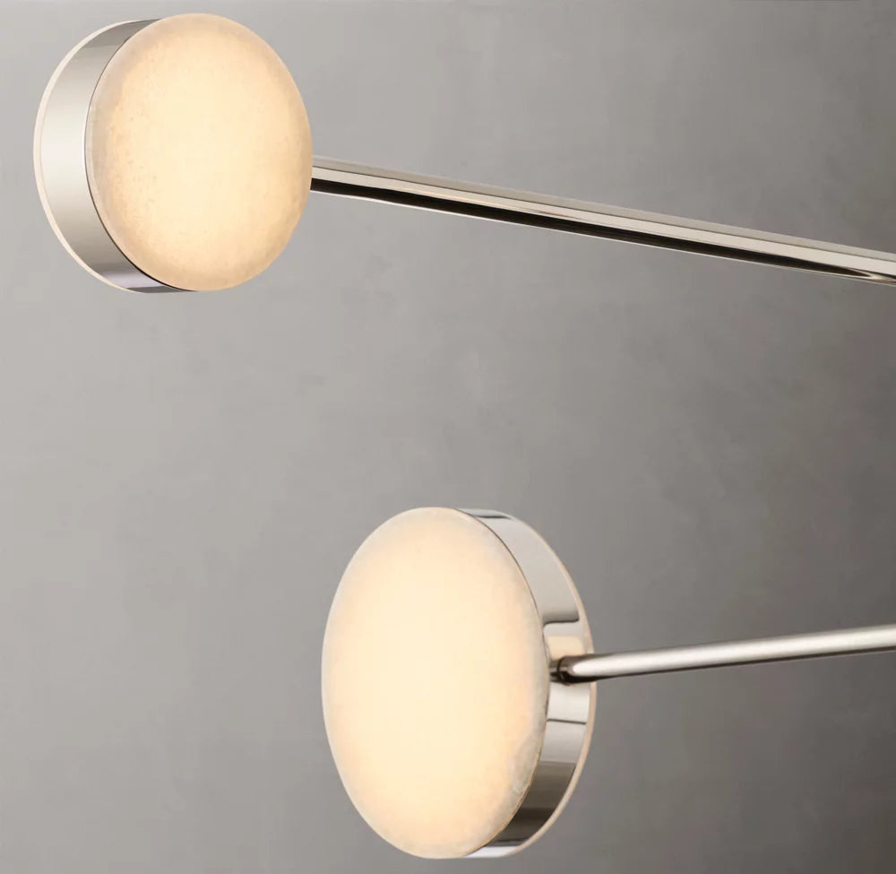 Articulating Alabaster Mobile Chandelier