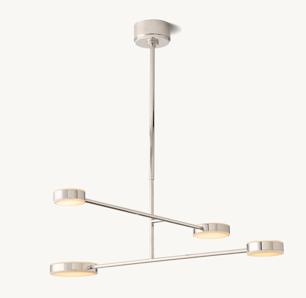 Articulating Alabaster Mobile Chandelier