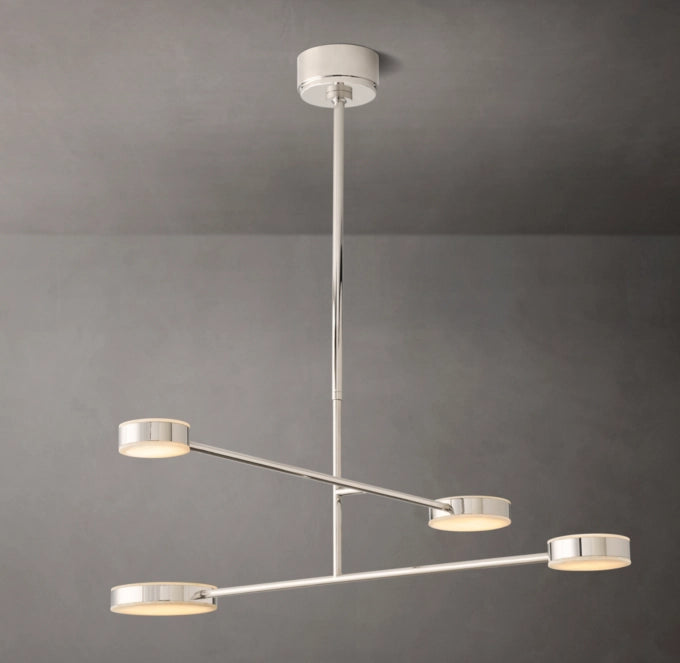 Articulating Alabaster Mobile Chandelier