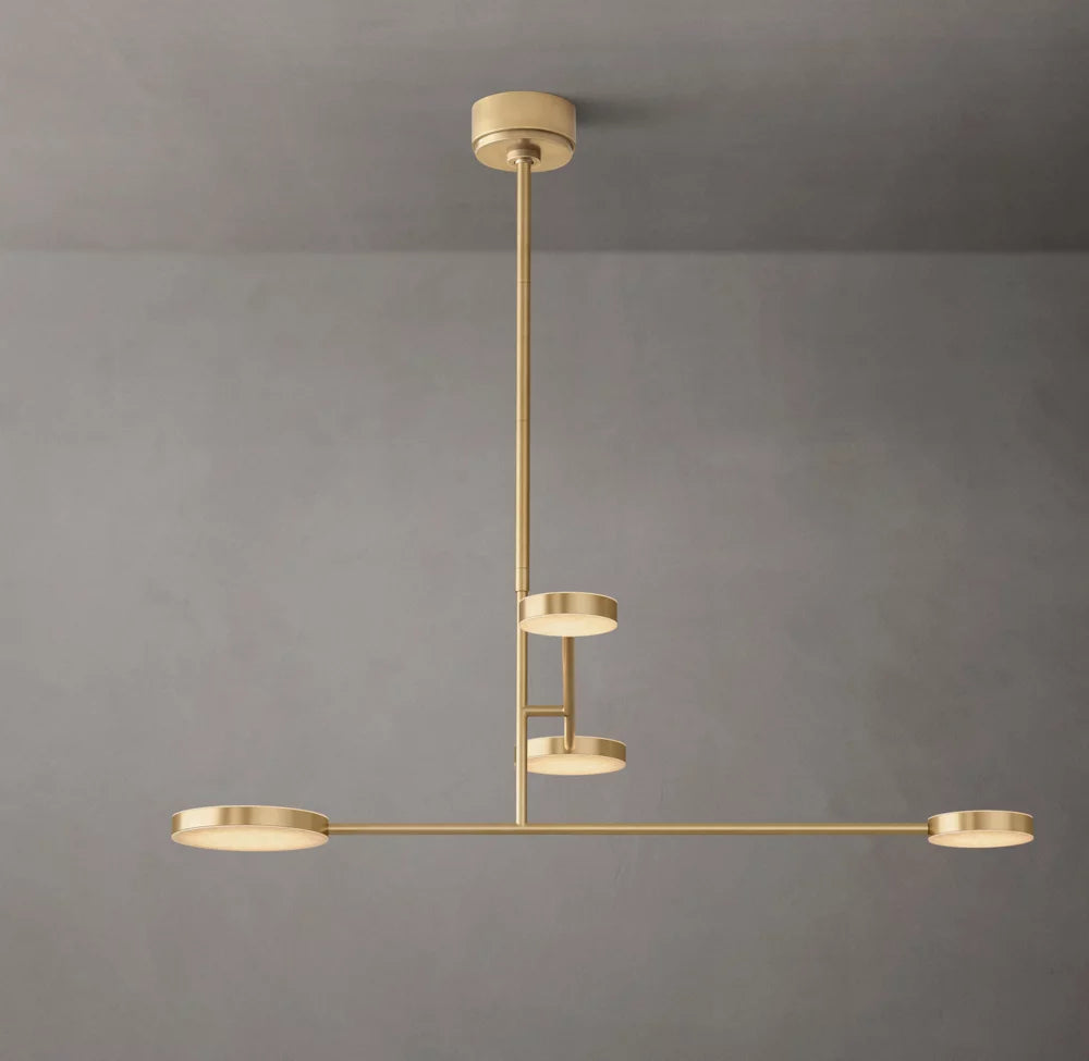 Articulating Alabaster Mobile Chandelier