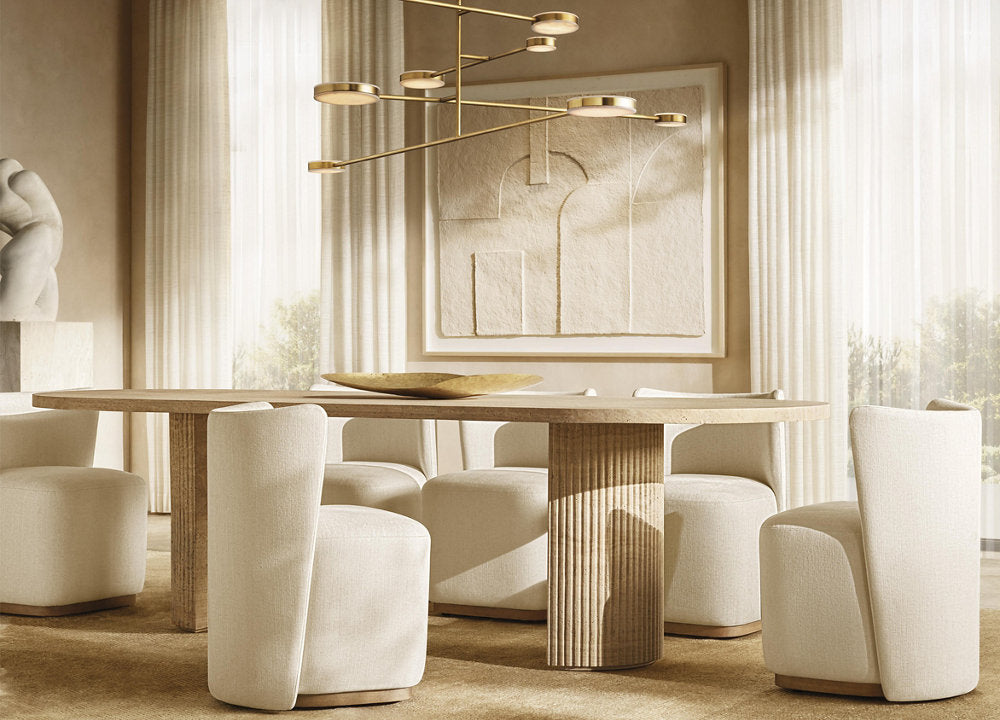 Articulating Alabaster Mobile Chandelier