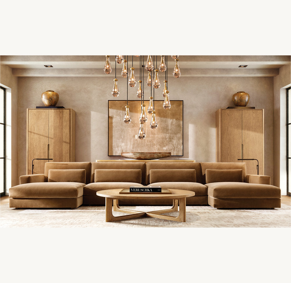 Artisan Glass Raindrop Cluster Chandelier