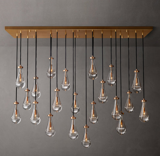 Artisan Glass Raindrop Island Chandelier