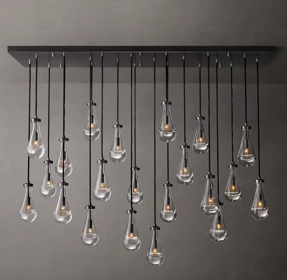 Artisan Glass Raindrop Island Chandelier