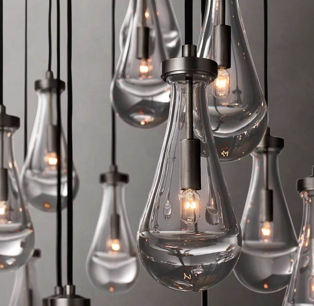 Artisan Glass Raindrop Island Chandelier