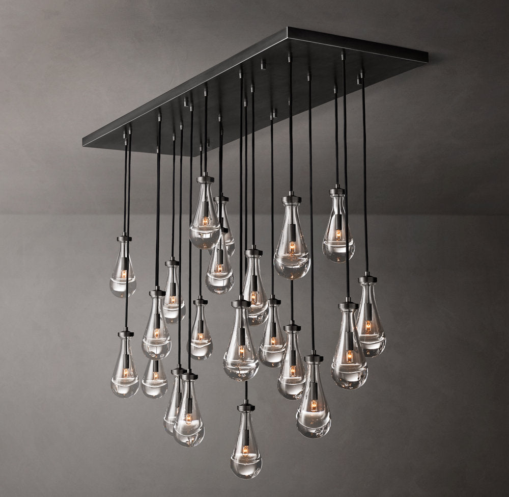 Artisan Glass Raindrop Island Chandelier
