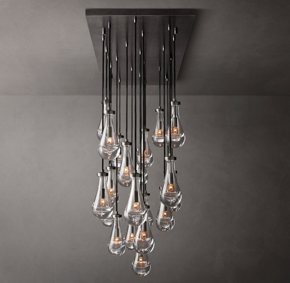 Artisan Glass Raindrop Island Chandelier