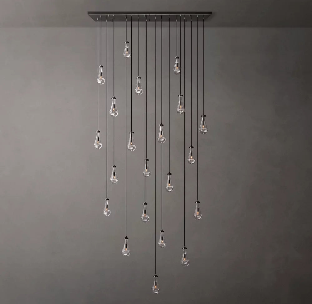 Artisan Glass Raindrop Island Chandelier