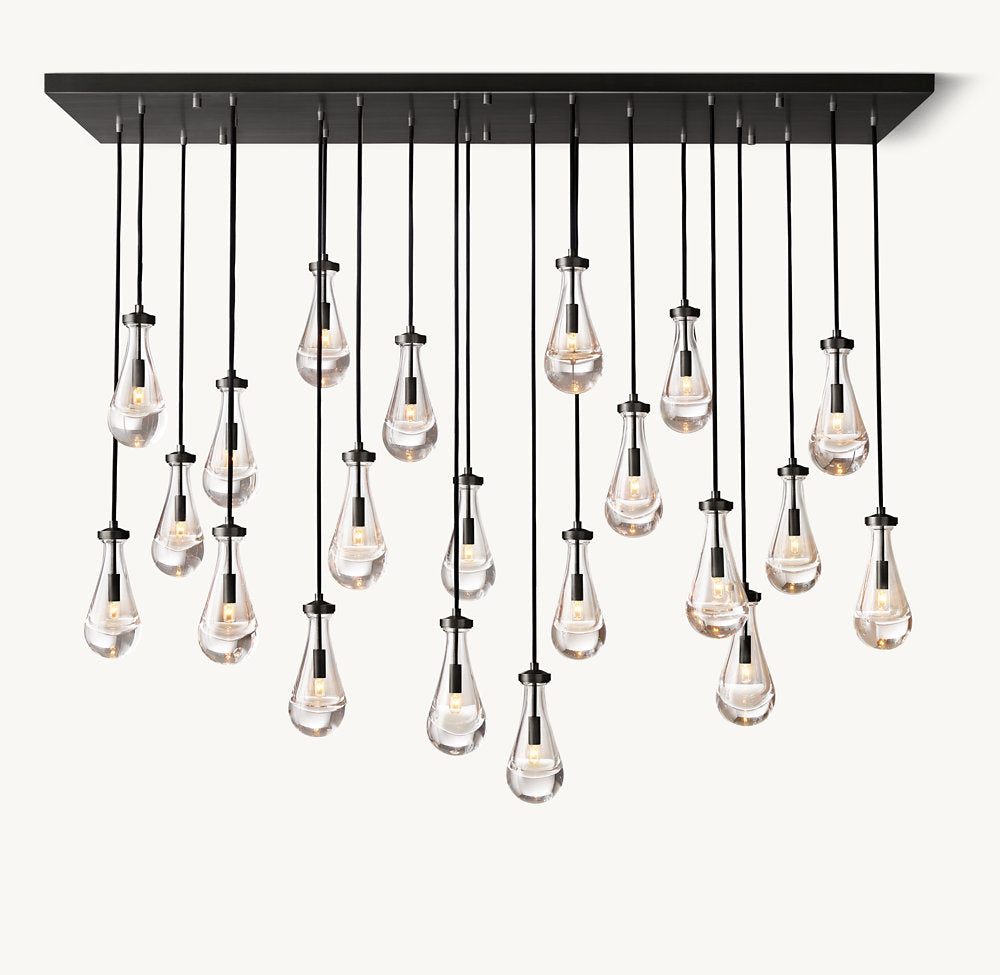 Artisan Glass Raindrop Island Chandelier