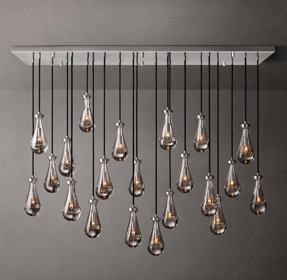 Artisan Glass Raindrop Island Chandelier