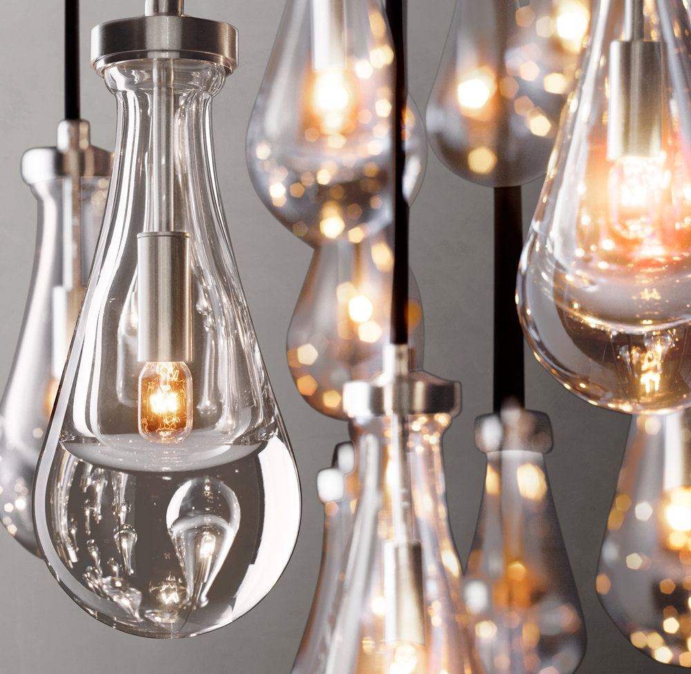 Artisan Glass Raindrop Island Chandelier