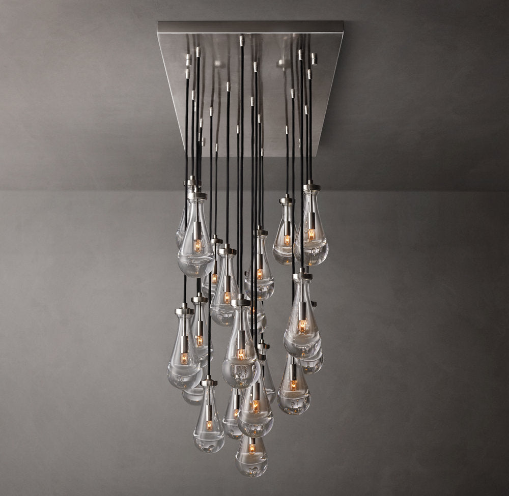 Artisan Glass Raindrop Island Chandelier