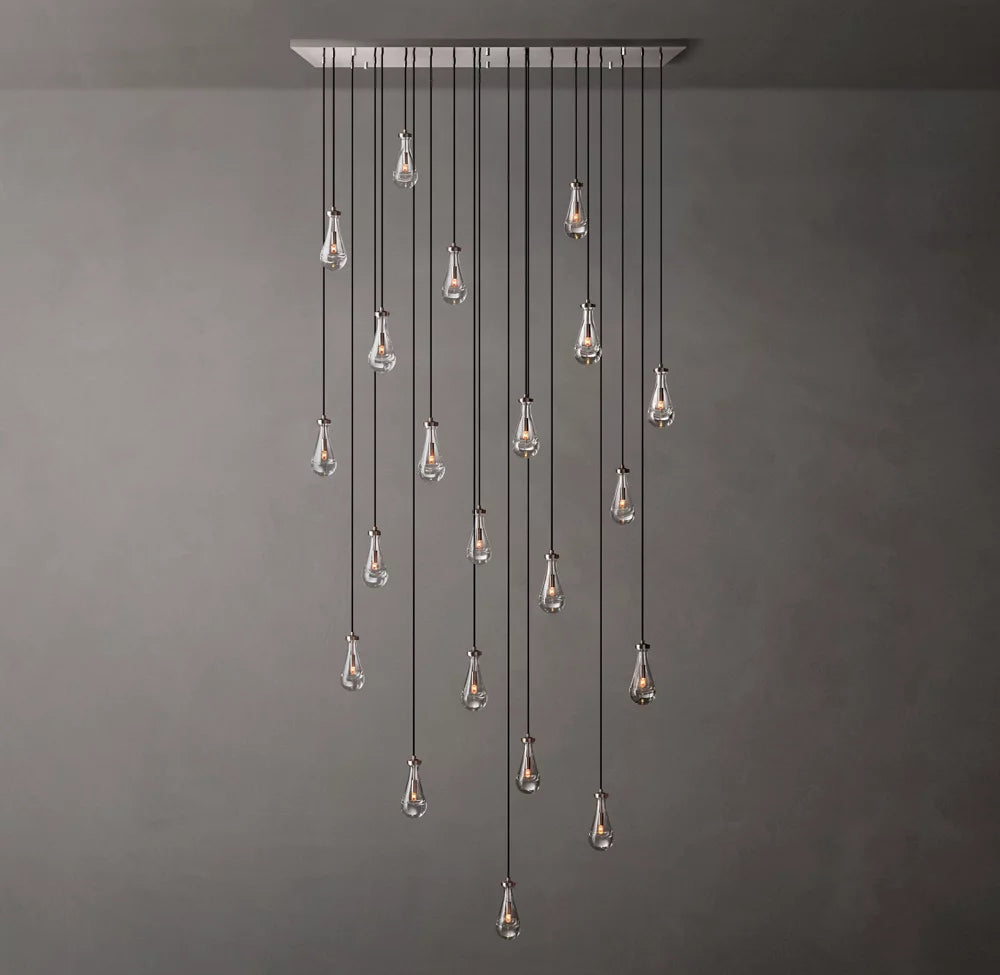 Artisan Glass Raindrop Island Chandelier